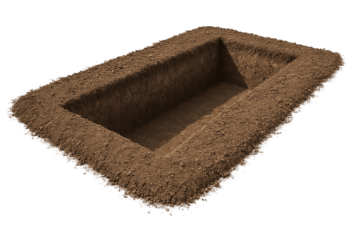 Траншея для фундамента в СПб